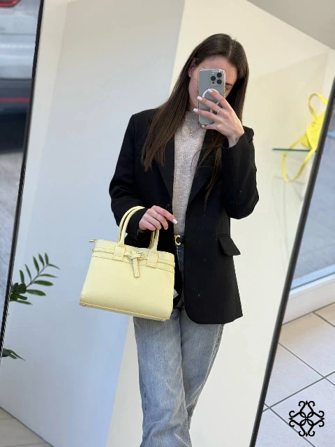 Leather handbag 80507