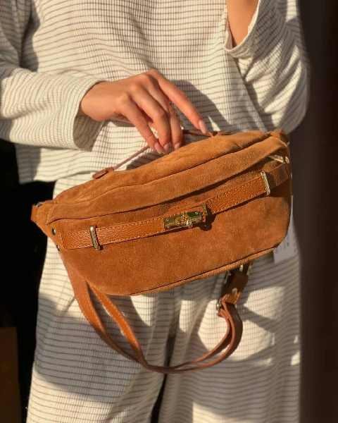 Zamšādas crossbody soma 80282