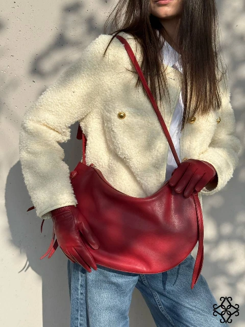 Ādas pleca soma 80102