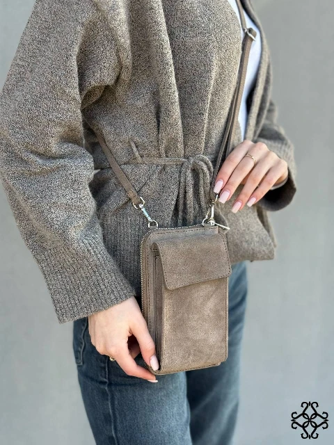 Zamšādas crossbody soma 80428