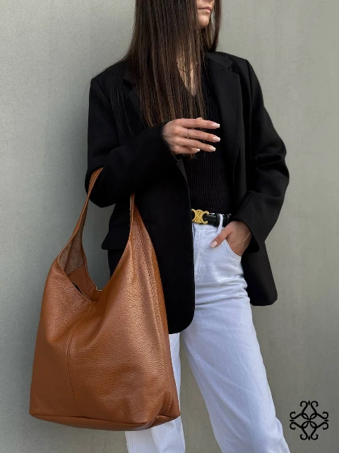 Ādas pleca soma 80404