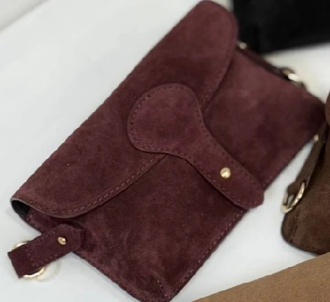 Zamšādas crossbody soma 80349