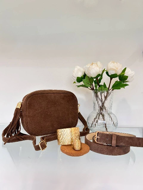 Zamšādas crossbody soma 80173