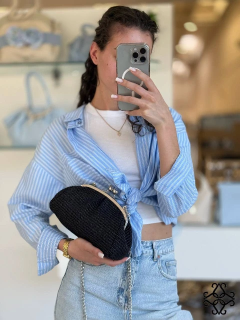 Ādas crossbody, klača soma 80480