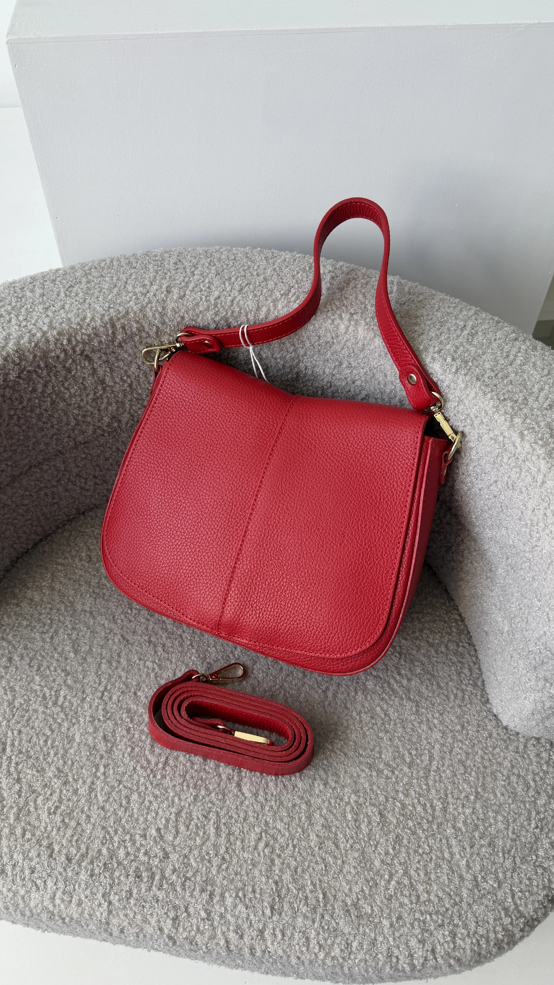 Leather crossbody bag 80219