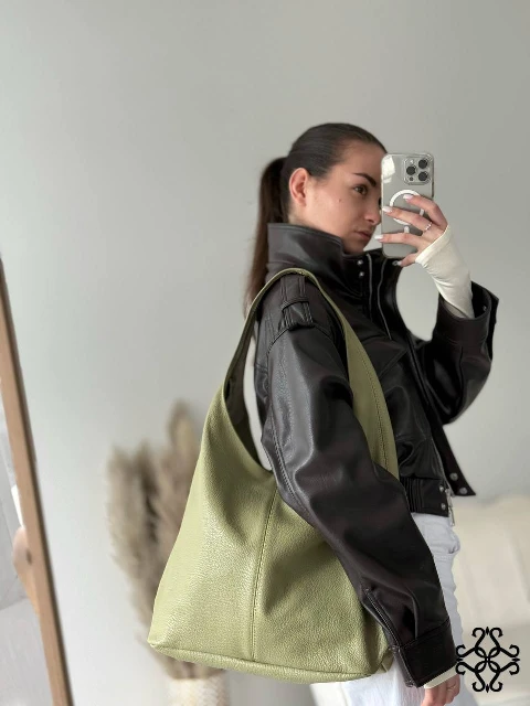 Ādas pleca soma 80404