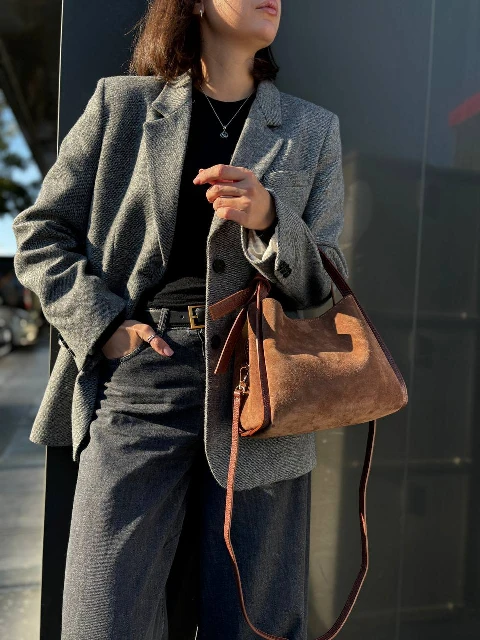 Zamšādas rokassoma 95577