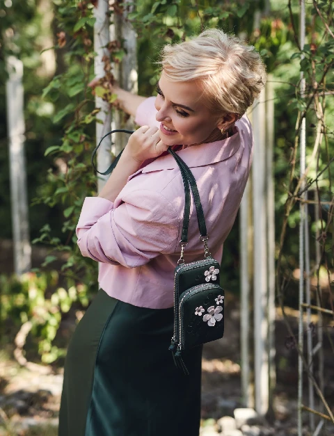 Crossbody, naudas maks, telefona soma Daisy Glow