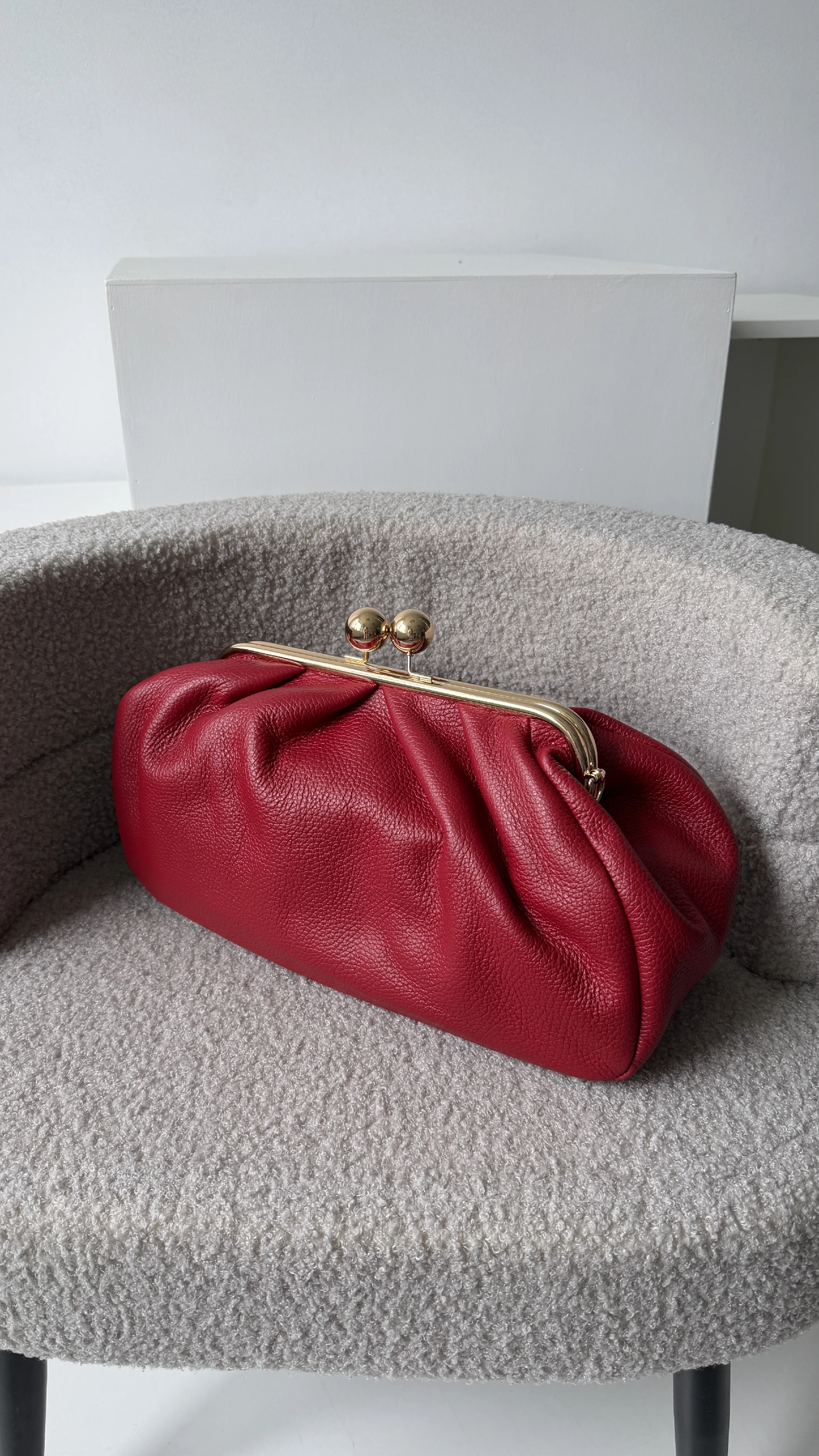 Leather clutch bag 80472